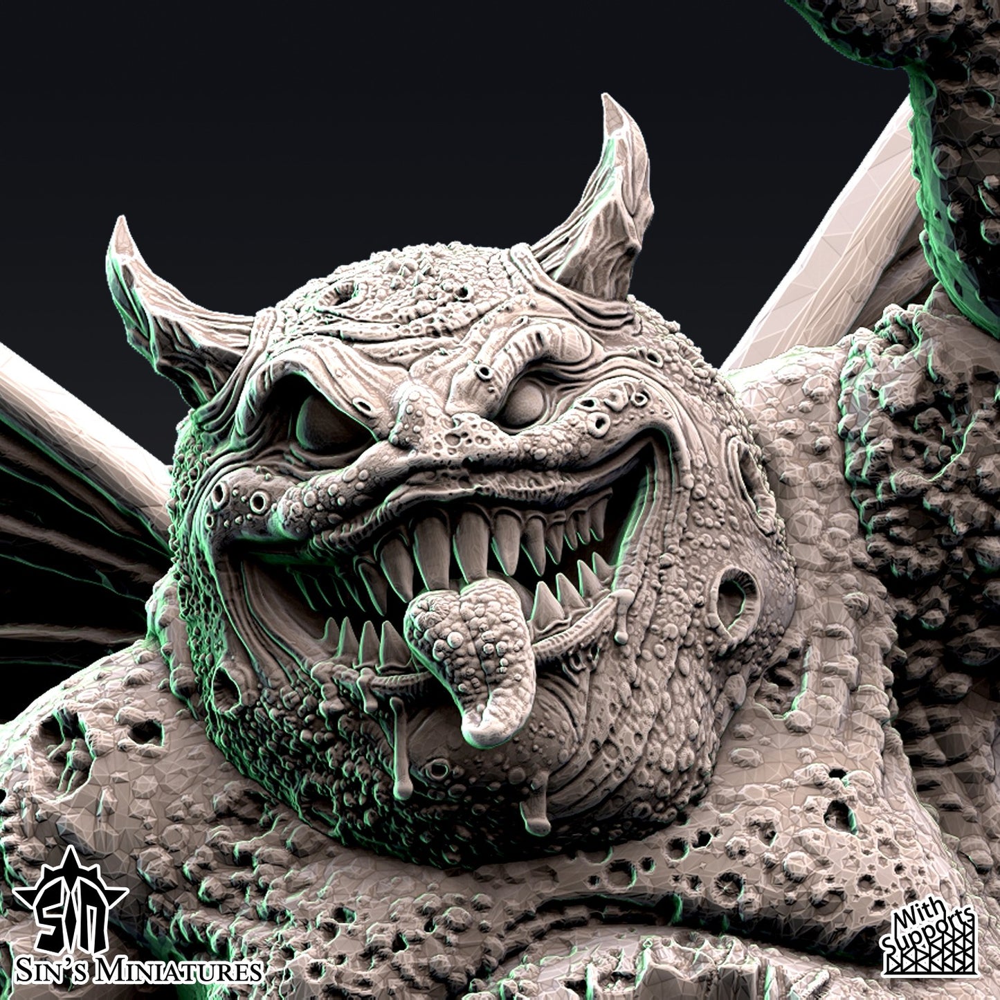 Miniatura Furias del Caos de la Plaga Reinos del Caos resina 32mm sin pintar - Drakholm