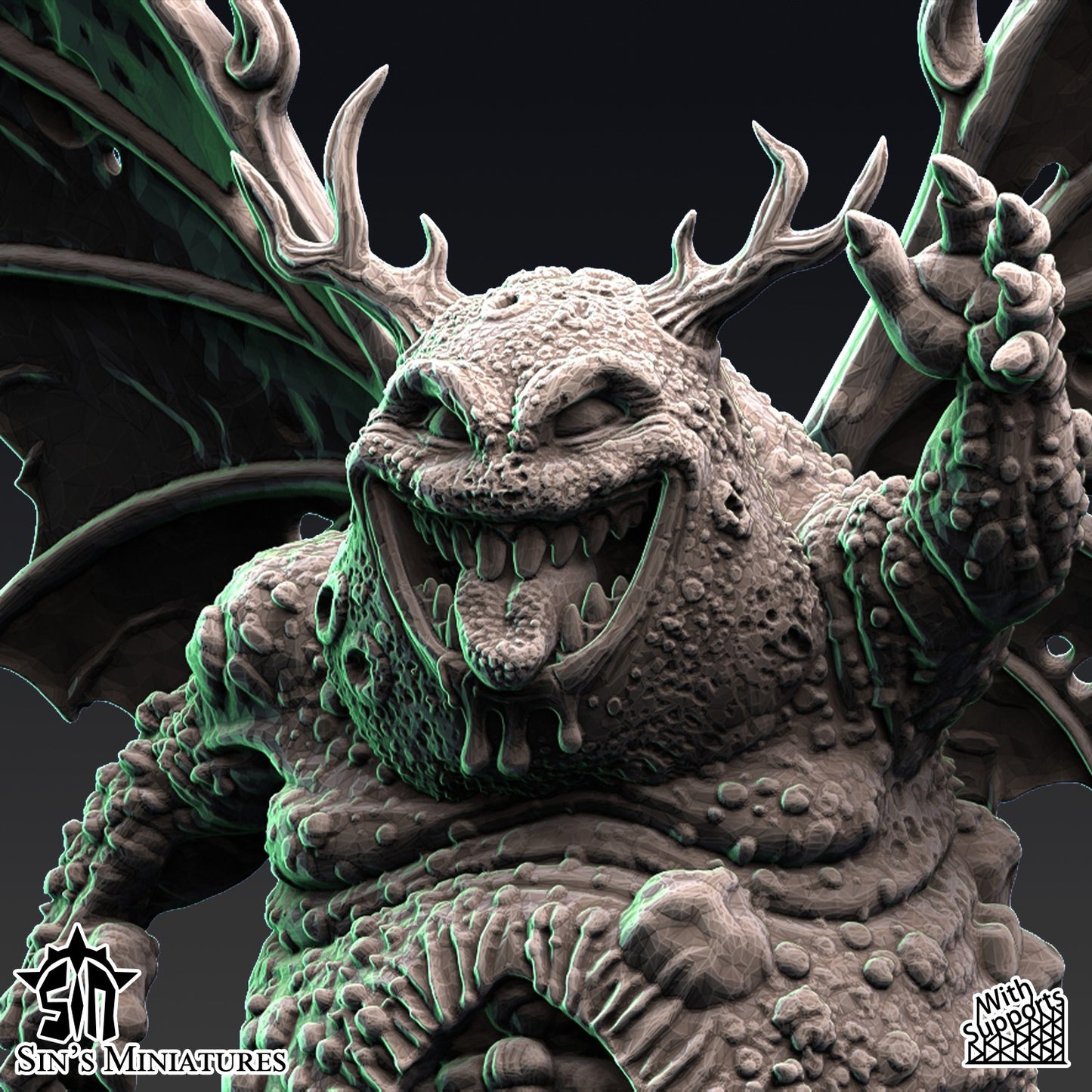 Miniatura Furias del Caos de la Plaga Reinos del Caos resina 32mm sin pintar - Drakholm
