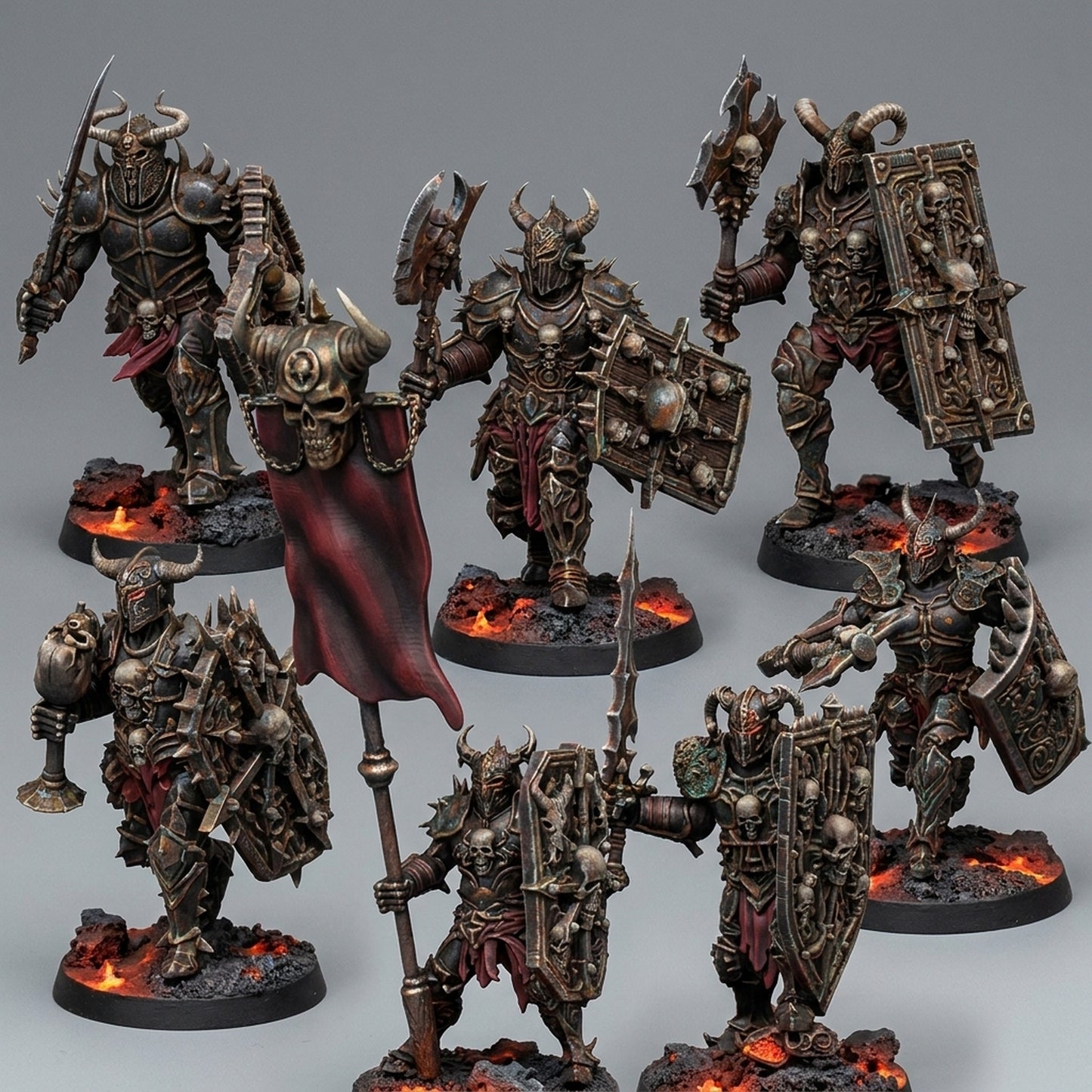 Miniatura Guerreros del Estrago Reinos del Caos resina 32mm sin pintar - Drakholm
