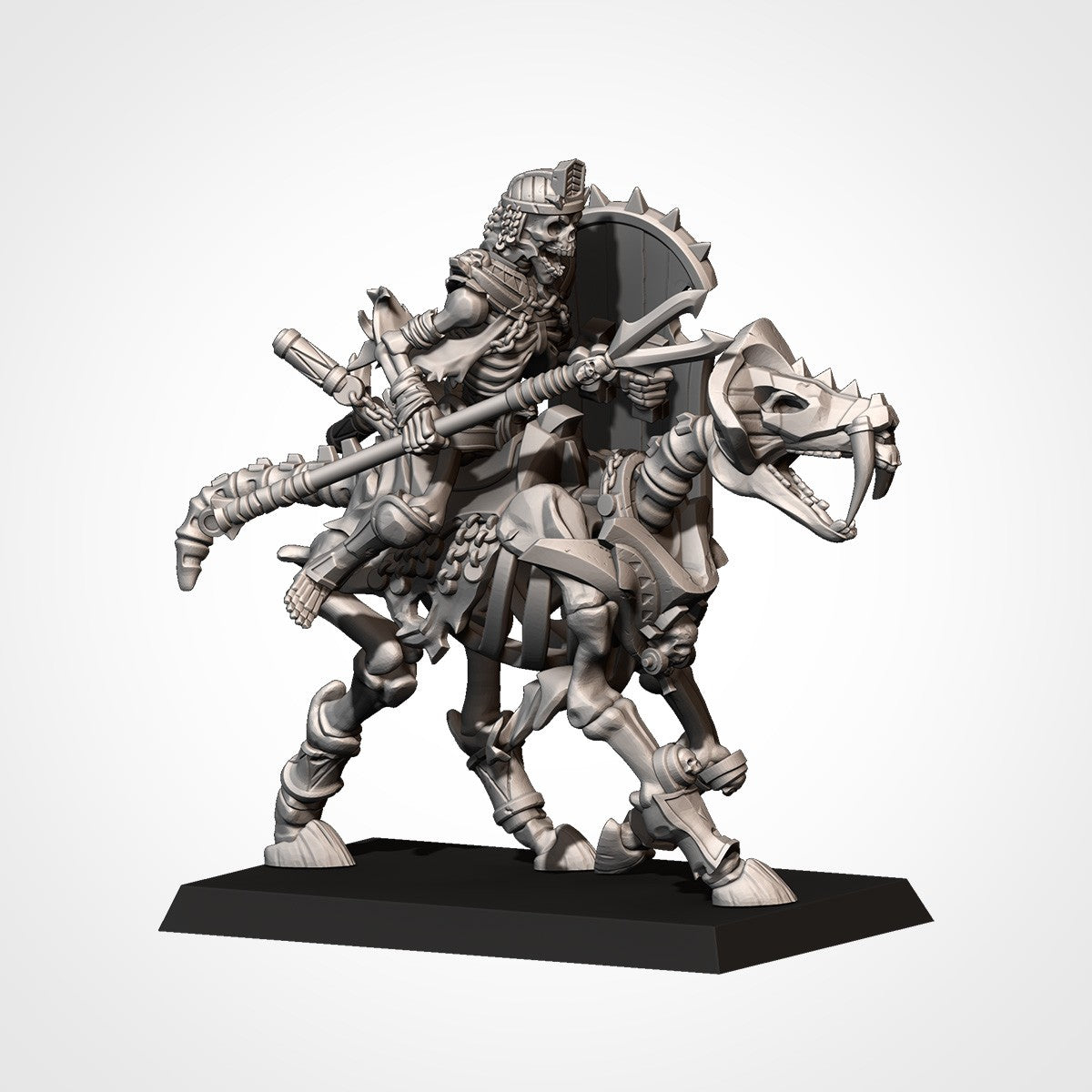 Miniatura Caballería Pesada de las Arenas Reyes Funerarios resina 32mm sin pintar - Drakholm