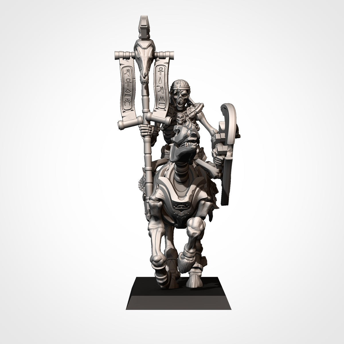 Miniatura Caballería Pesada de las Arenas Reyes Funerarios resina 32mm sin pintar - Drakholm