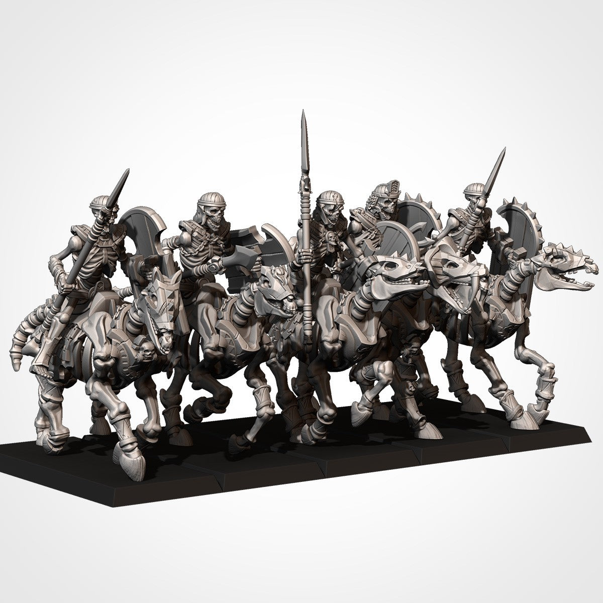 Miniatura Caballería Pesada de las Arenas Reyes Funerarios resina 32mm sin pintar - Drakholm