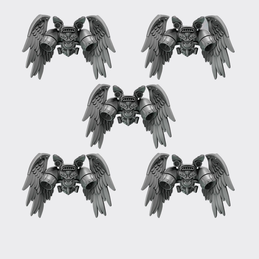 JetPack Crimson Lords C — bits de conversión sci-fi grimdark de Greytide Studio, resina 32mm sin pintar
