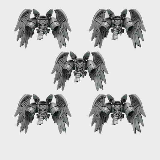 JetPack Crimson Lords D — bits de conversión sci-fi grimdark de Greytide Studio, resina 32mm sin pintar
