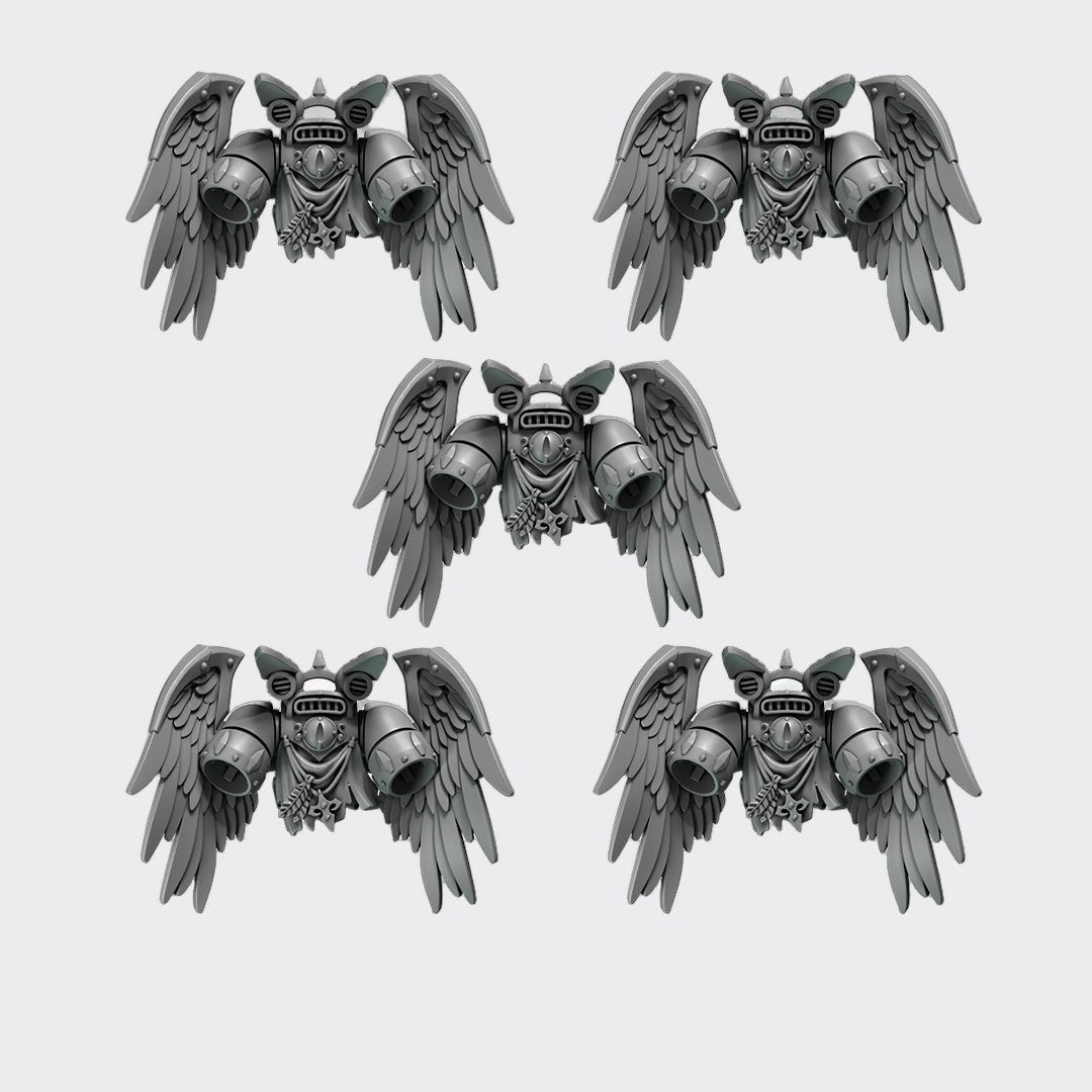 JetPack Crimson Lords F — bits de conversión sci-fi grimdark de Greytide Studio, resina 32mm sin pintar