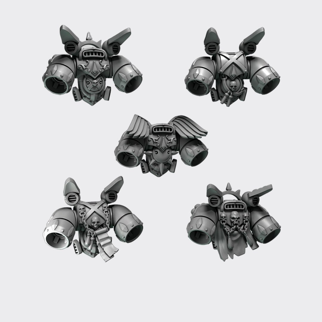 JetPack Crimson Lords G — bits de conversión sci-fi grimdark de Greytide Studio, resina 32mm sin pintar