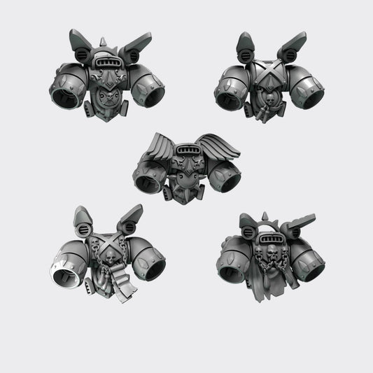 JetPack Crimson Lords G — bits de conversión sci-fi grimdark de Greytide Studio, resina 32mm sin pintar