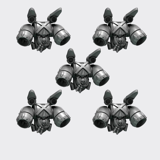 JetPack Crimson Lords H — bits de conversión sci-fi grimdark de Greytide Studio, resina 32mm sin pintar
