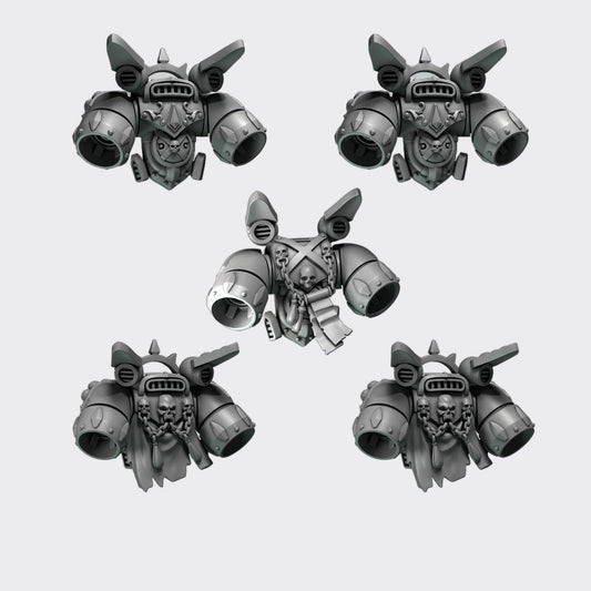 JetPack Crimson Lords I — bits de conversión sci-fi grimdark de Greytide Studio, resina 32mm sin pintar