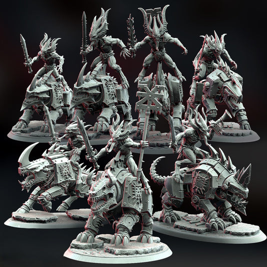 Miniatura Los Jud — Caballería Mutante Reinos del Caos resina 32mm sin pintar - Drakholm
