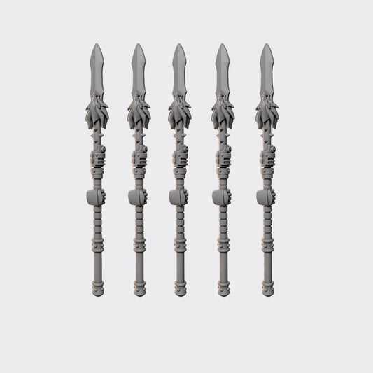 Lanzas Anvil Wardens D — bits de conversión sci-fi grimdark de Greytide Studio, resina 32mm sin pintar