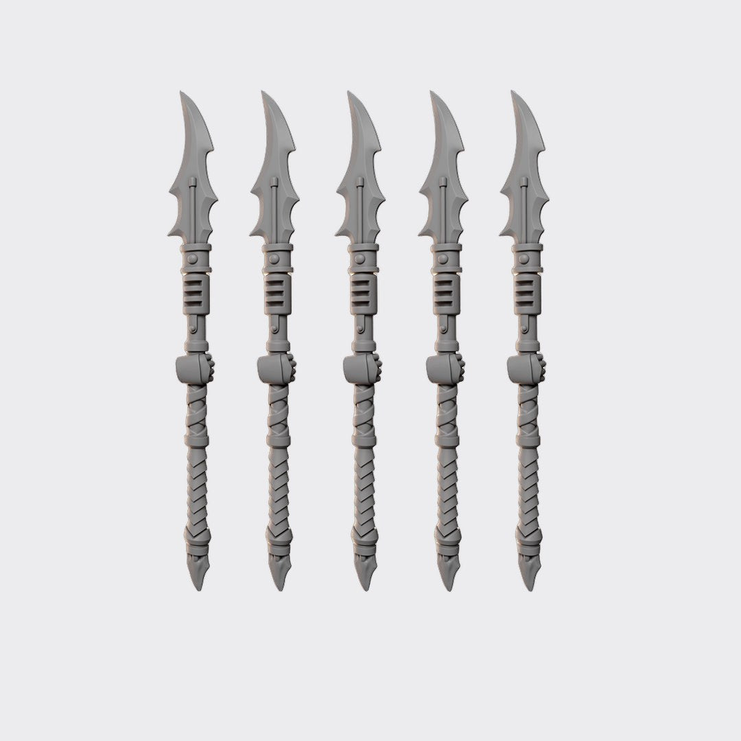 Lanzas Anvil Wardens E — bits de conversión sci-fi grimdark de Greytide Studio, resina 32mm sin pintar