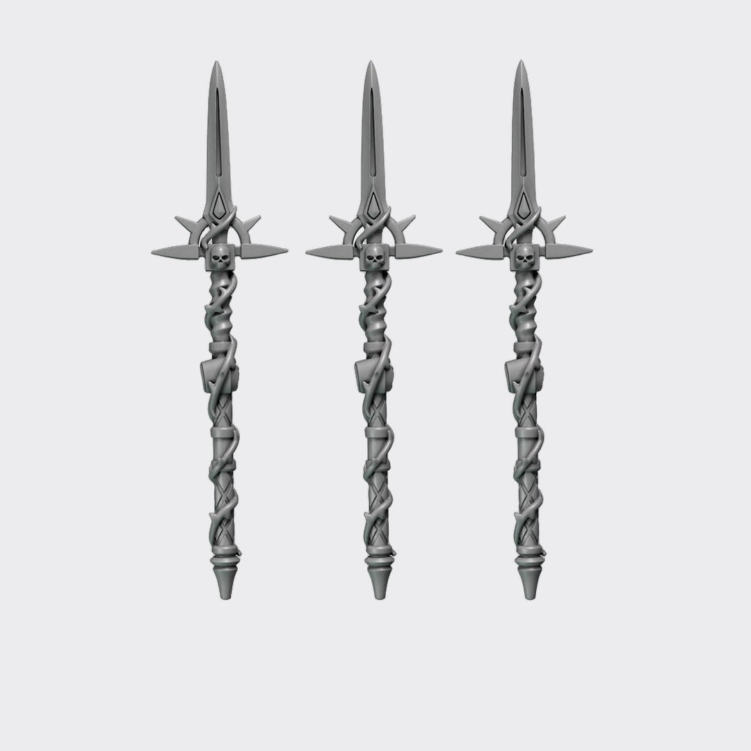Lanzas Crimson Lords C — bits de conversión sci-fi grimdark de Greytide Studio, resina 32mm sin pintar