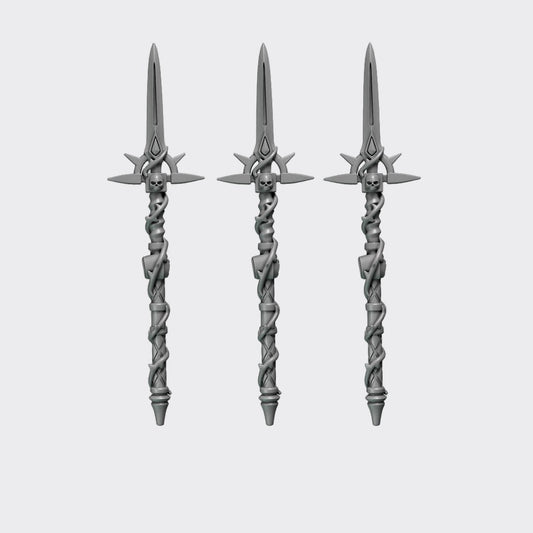 Lanzas Crimson Lords C — bits de conversión sci-fi grimdark de Greytide Studio, resina 32mm sin pintar