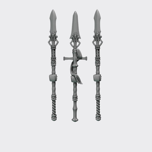 Lanzas Crimson Lords D — bits de conversión sci-fi grimdark de Greytide Studio, resina 32mm sin pintar