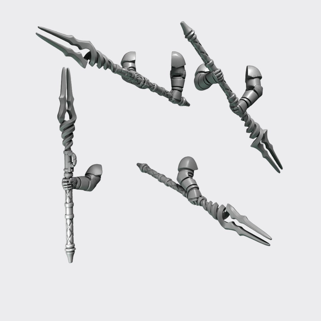 Lanzas Crimson Lords E — bits de conversión sci-fi grimdark de Greytide Studio, resina 32mm sin pintar