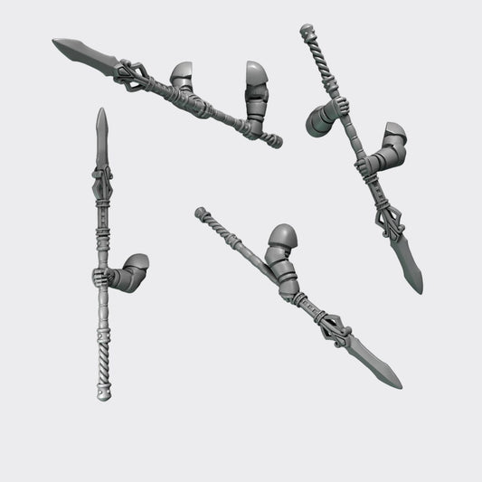 Lanzas Crimson Lords H — bits de conversión sci-fi grimdark de Greytide Studio, resina 32mm sin pintar