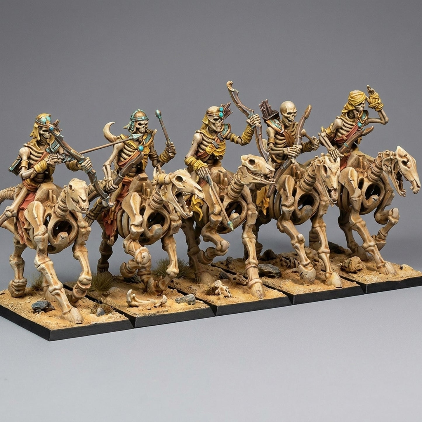 Miniatura Caballería Ligera Espectral Reyes Funerarios resina 32mm sin pintar - Drakholm
