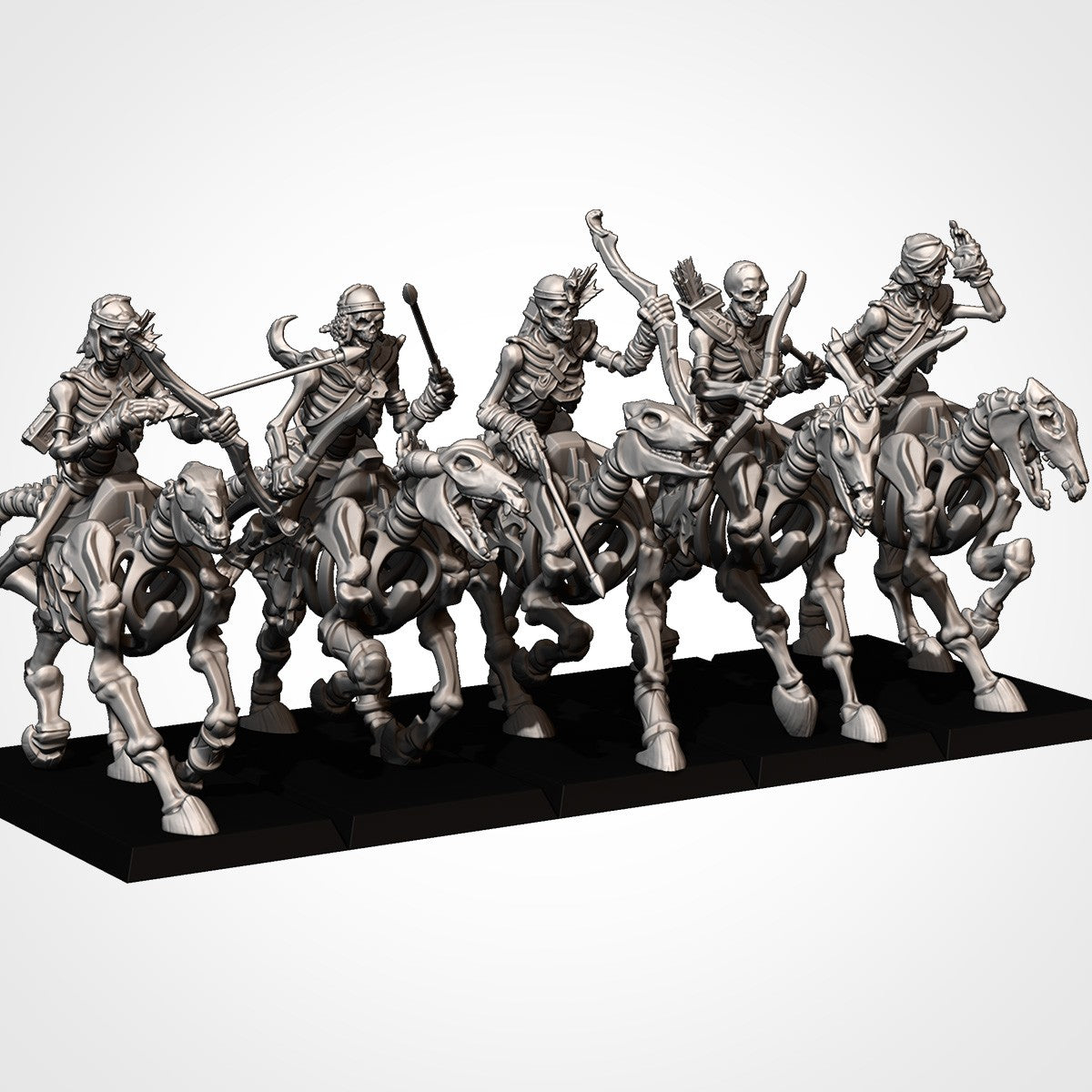 Miniatura Caballería Ligera Espectral Reyes Funerarios resina 32mm sin pintar - Drakholm