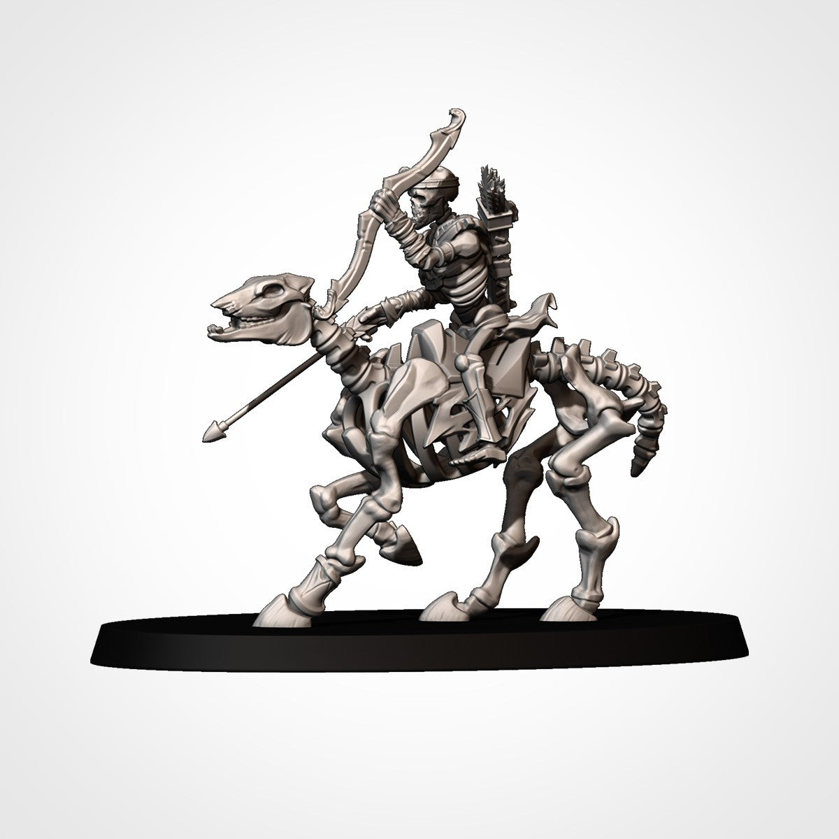 Miniatura Caballería Ligera Espectral Reyes Funerarios resina 32mm sin pintar - Drakholm