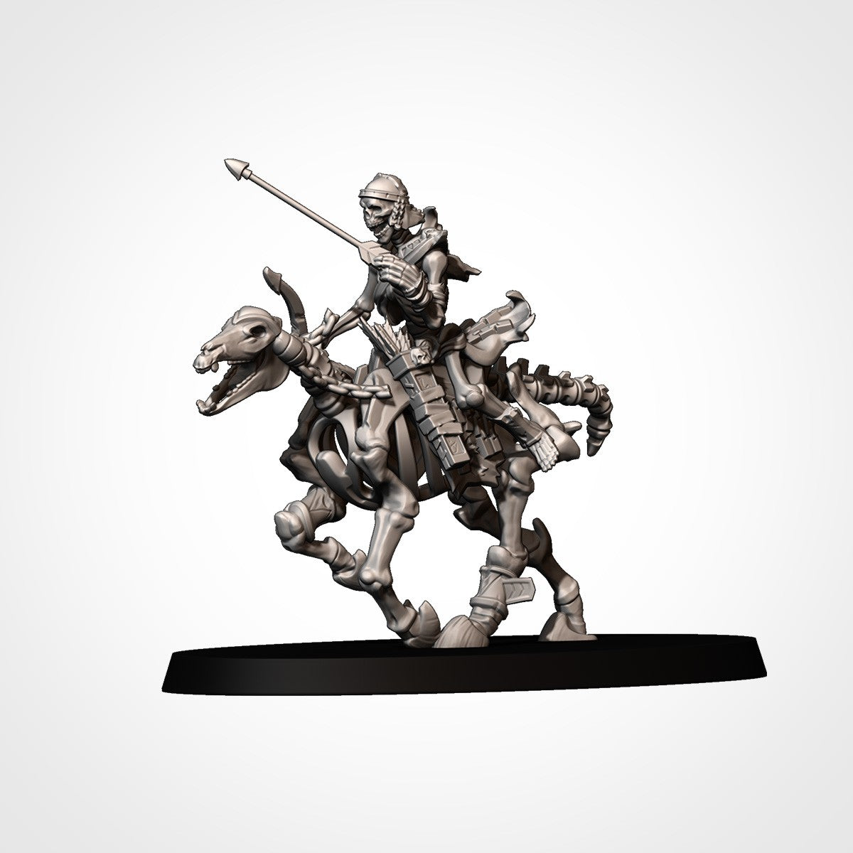 Miniatura Caballería Ligera Espectral Reyes Funerarios resina 32mm sin pintar - Drakholm