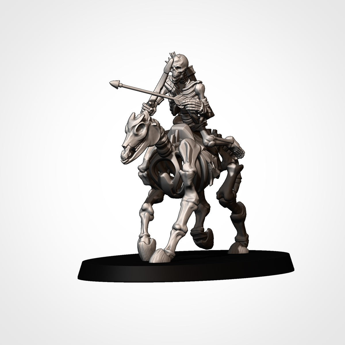 Miniatura Caballería Ligera Espectral Reyes Funerarios resina 32mm sin pintar - Drakholm