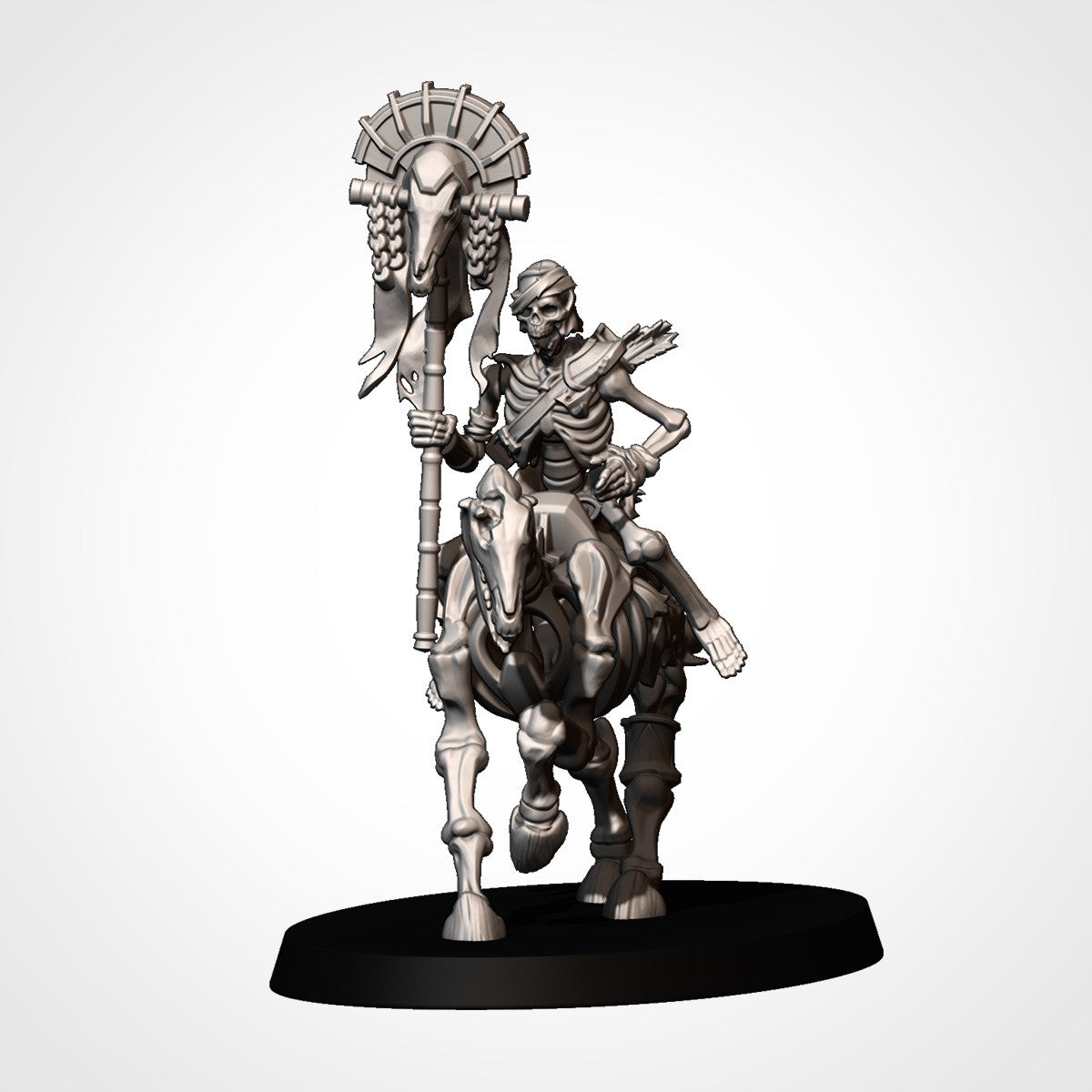 Miniatura Caballería Ligera Espectral Reyes Funerarios resina 32mm sin pintar - Drakholm