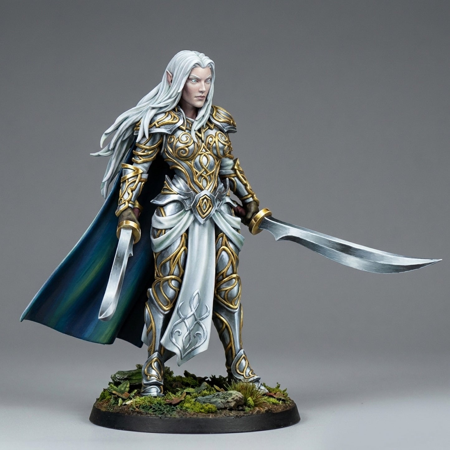 Miniatura Lyriel capitana de los elfos de plata Altos Elfos resina 32mm sin pintar - Drakholm