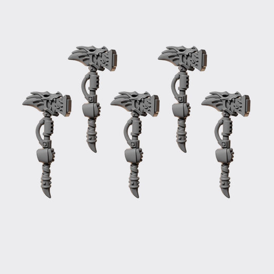 Martillos Anvil Wardens A — bits de conversión sci-fi grimdark de Greytide Studio, resina 32mm sin pintar