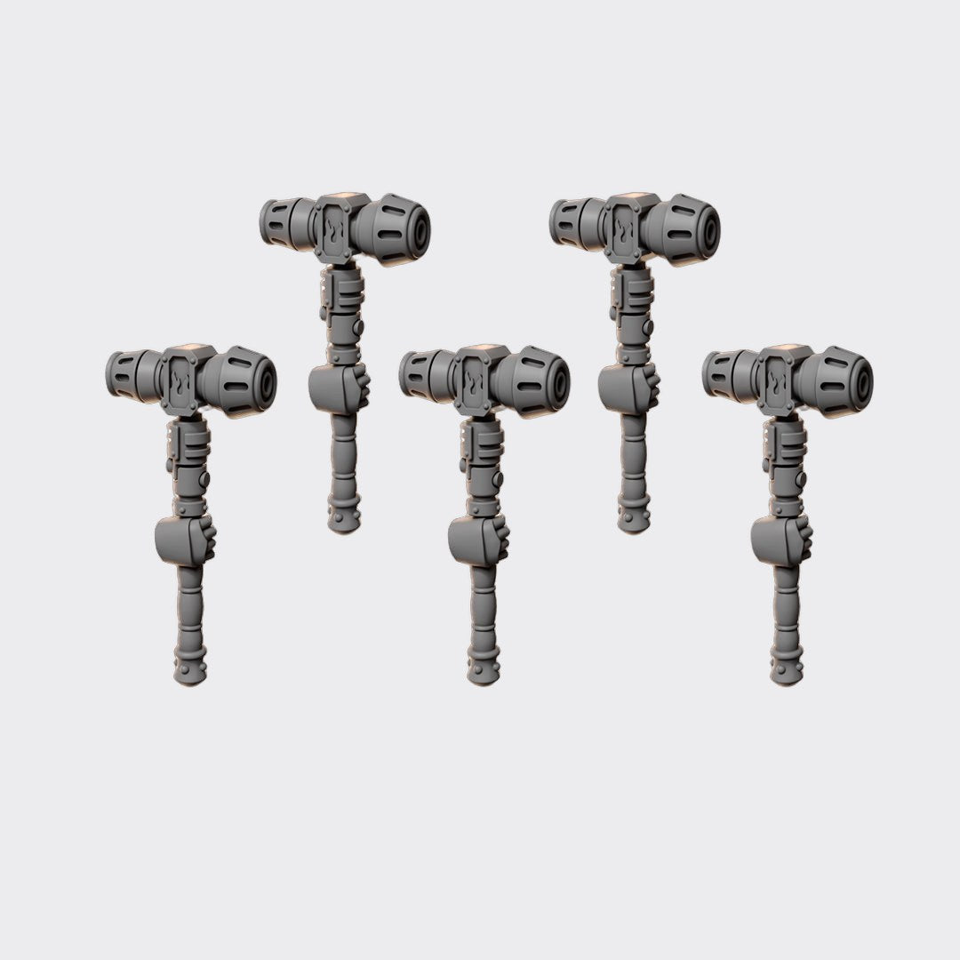 Martillos Anvil Wardens B — bits de conversión sci-fi grimdark de Greytide Studio, resina 32mm sin pintar