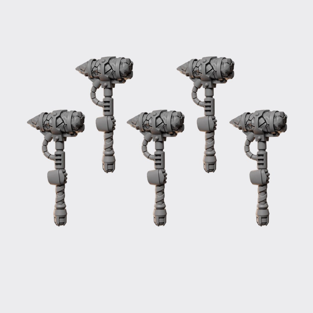 Martillos Anvil Wardens C — bits de conversión sci-fi grimdark de Greytide Studio, resina 32mm sin pintar