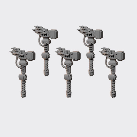 Martillos Anvil Wardens D — bits de conversión sci-fi grimdark de Greytide Studio, resina 32mm sin pintar