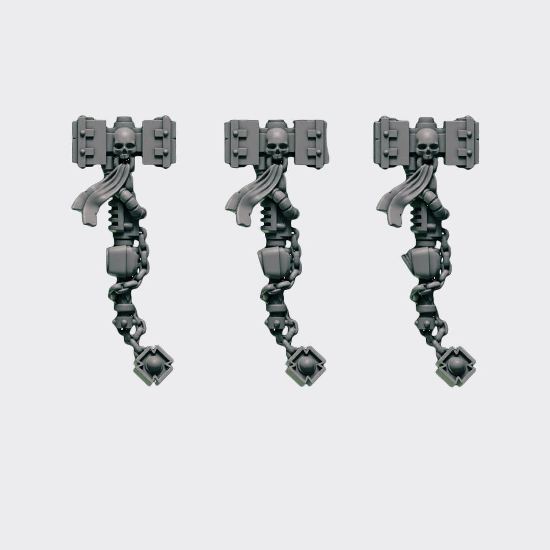 Martillos C — bits de conversión sci-fi grimdark de Greytide Studio, resina 32mm sin pintar