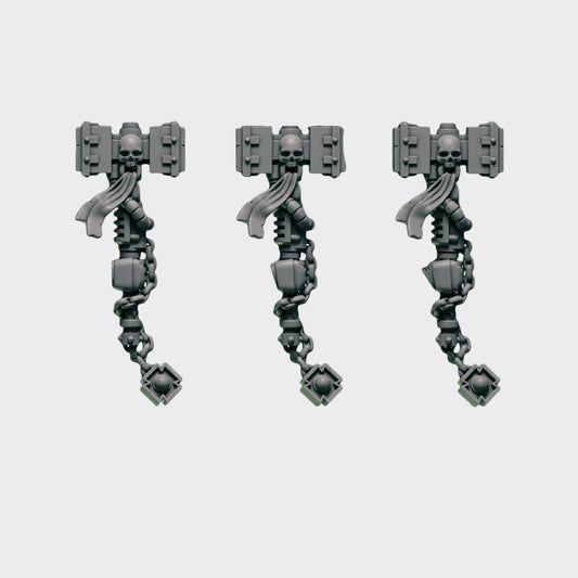 Martillos C — bits de conversión sci-fi grimdark de Greytide Studio, resina 32mm sin pintar