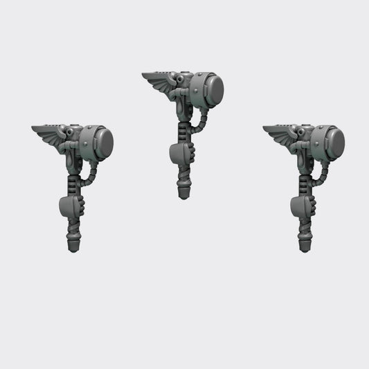 Martillos Crimson Lords B — bits de conversión sci-fi grimdark de Greytide Studio, resina 32mm sin pintar