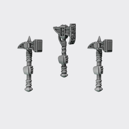 Martillos Crimson Lords C — bits de conversión sci-fi grimdark de Greytide Studio, resina 32mm sin pintar
