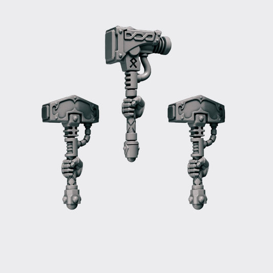 Martillos Primal Hounds B — bits de conversión sci-fi grimdark de Greytide Studio, resina 32mm sin pintar