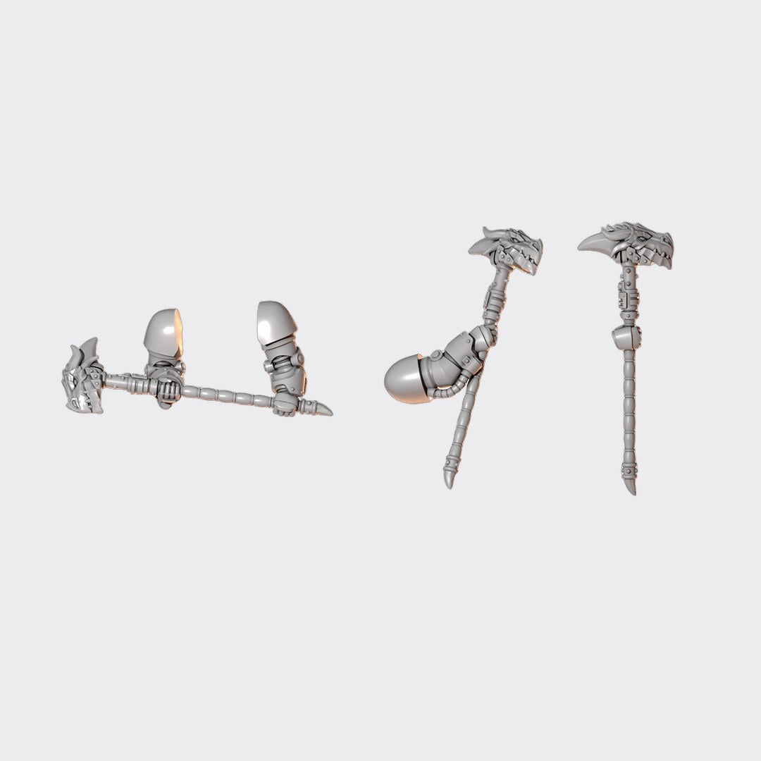 Martillos terminator Anvil Wardens — bits de conversión sci-fi grimdark de Greytide Studio, resina 32mm sin pintar