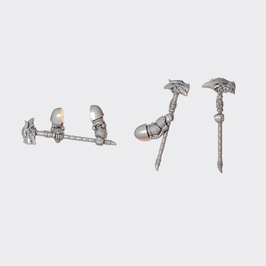 Martillos terminator Anvil Wardens — bits de conversión sci-fi grimdark de Greytide Studio, resina 32mm sin pintar