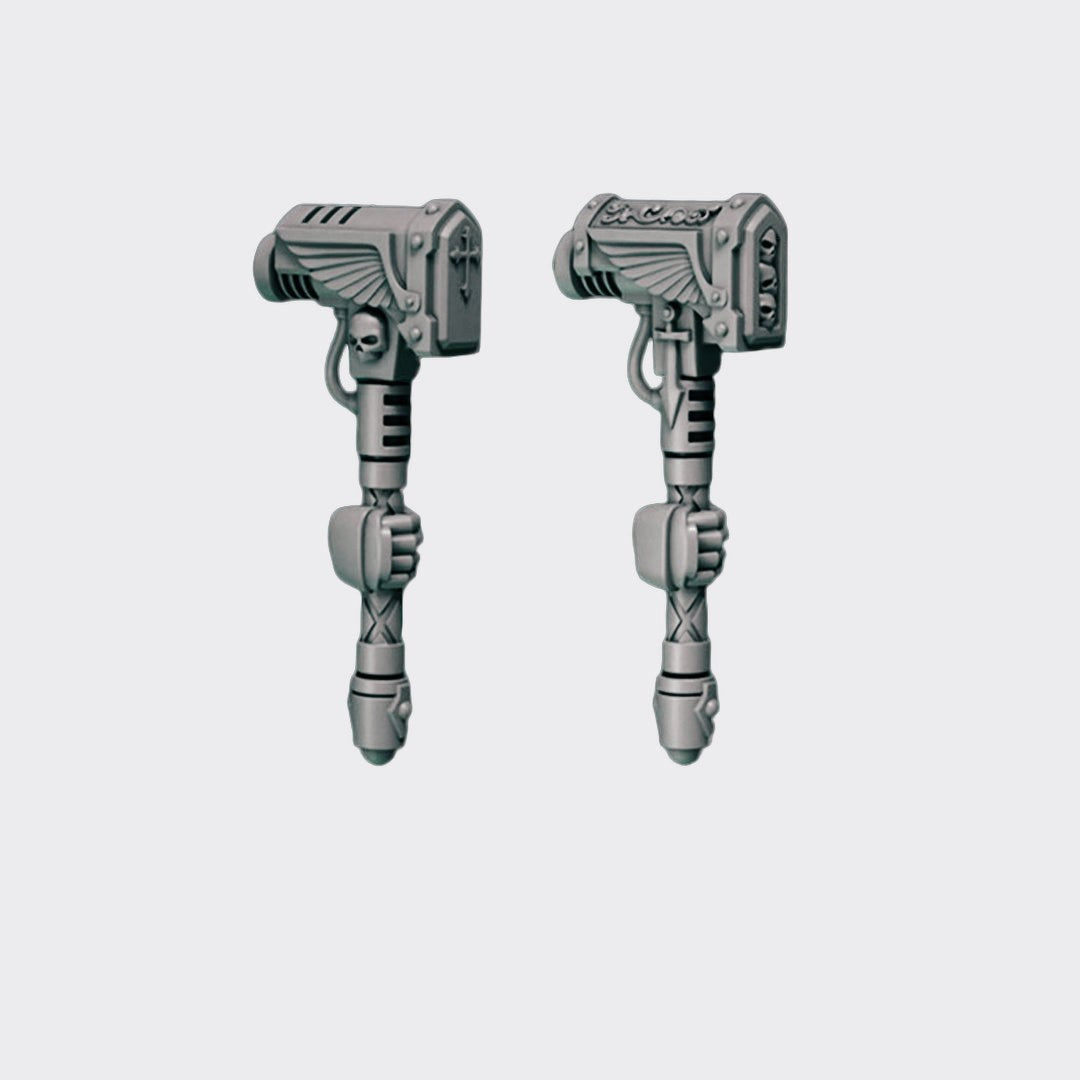 Martillos Terminator Eternal Pilgrims — bits de conversión sci-fi grimdark de Greytide Studio, resina 32mm sin pintar