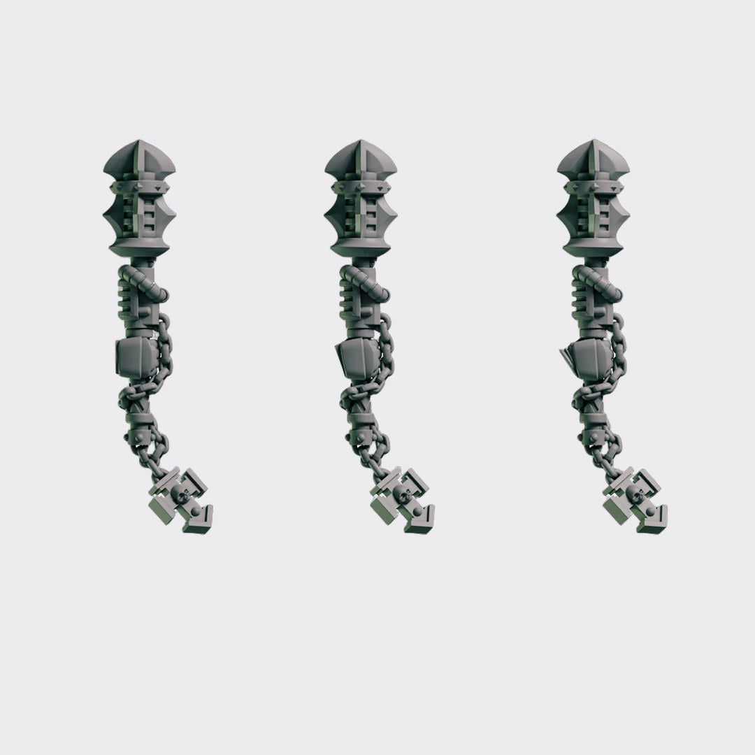 Mazos A — bits de conversión sci-fi grimdark de Greytide Studio, resina 32mm sin pintar