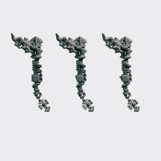 Mazos B — bits de conversión sci-fi grimdark de Greytide Studio, resina 32mm sin pintar
