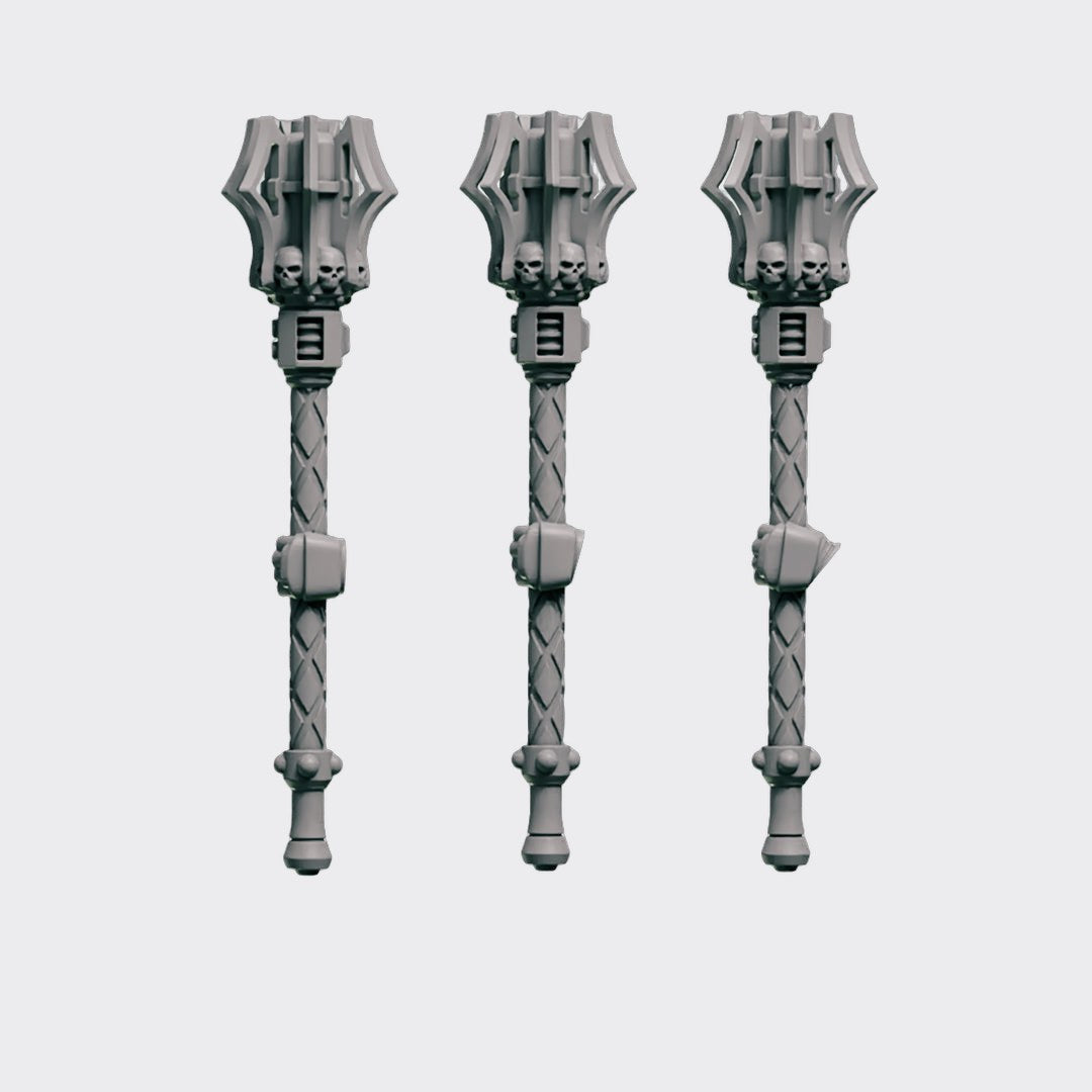 Mazos D — bits de conversión sci-fi grimdark de Greytide Studio, resina 32mm sin pintar