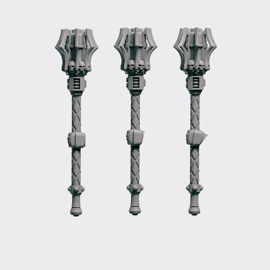 Mazos D — bits de conversión sci-fi grimdark de Greytide Studio, resina 32mm sin pintar