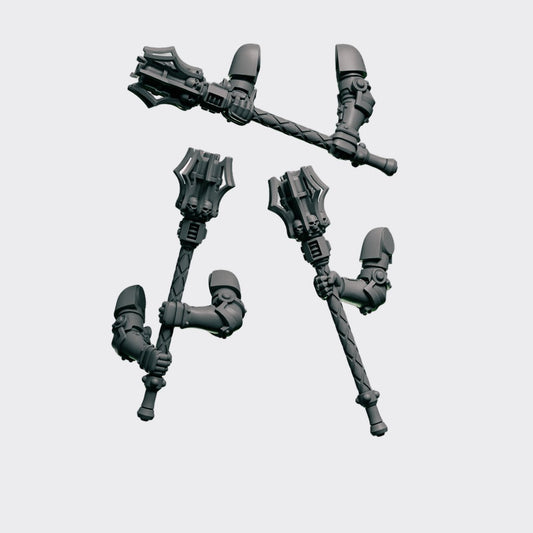 Mazos E — bits de conversión sci-fi grimdark de Greytide Studio, resina 32mm sin pintar