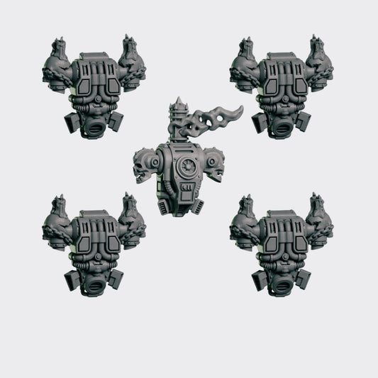 Mochilas Eternal Crusaders — bits de conversión sci-fi grimdark de Greytide Studio, resina 32mm sin pintar