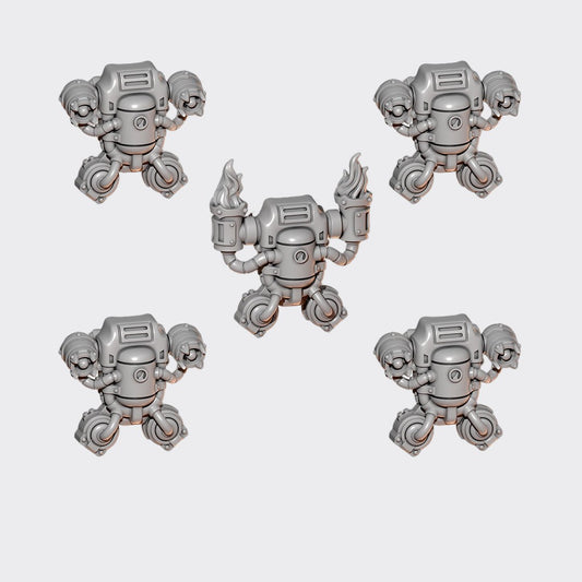 Mochilas Grav Anvil Wardens A — bits de conversión sci-fi grimdark de Greytide Studio, resina 32mm sin pintar
