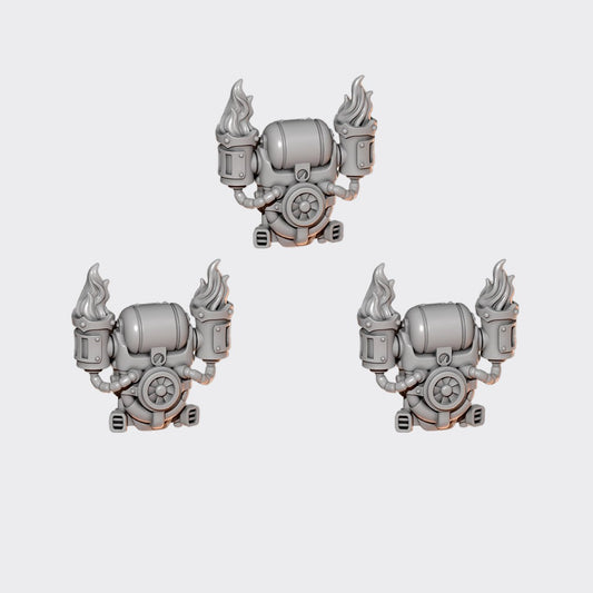 Mochilas Grav Anvil Wardens B — bits de conversión sci-fi grimdark de Greytide Studio, resina 32mm sin pintar