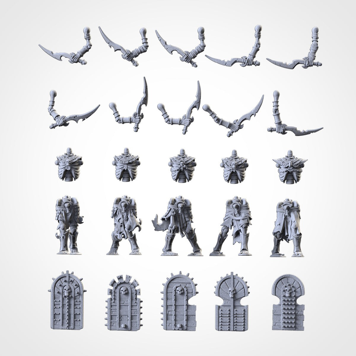 Miniatura Guardia de la Necrópolis Reyes Funerarios resina 32mm sin pintar - Drakholm