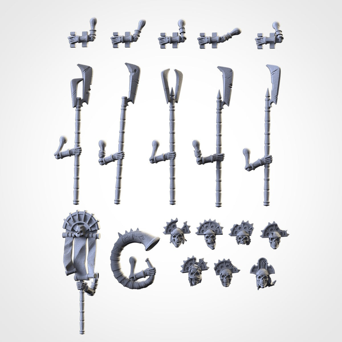 Miniatura Guardia de la Necrópolis Reyes Funerarios resina 32mm sin pintar - Drakholm